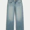 Lågmidja baggy jeans i medium tvätt Lågmidja baggy jeans i medium tvätt