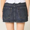 Lågmidjad miniskort i denim Lågmidjad miniskort i denim