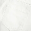 Lågmidjad vit denimminikjol