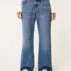 Lågmidjade baggy jeans i mörk tvätt