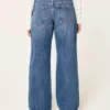 Lågmidjade baggy jeans i mörk tvätt