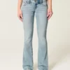 Lågmidjade bootcut-jeans Lågmidjade bootcut-jeans