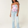 Lågmidjade bootcut-jeans i ljus tvätt Lågmidjade bootcut-jeans i ljus tvätt