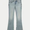 Lågmidjade bootcut-jeans i ljus tvätt Lågmidjade bootcut-jeans i ljus tvätt