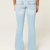 Lågmidjade bootcut-jeans i ljus tvätt Lågmidjade bootcut-jeans i ljus tvätt