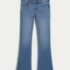 Lågmidjade bootcut-jeans i medium tvätt