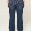 Lågmidjade bootcut-jeans i mörk tvätt