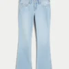 Lågmidjade bootcut-jeans med broderad stjärna Lågmidjade bootcut-jeans med broderad stjärna