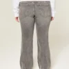 Lågmidjade grå bootcut-jeans Lågmidjade grå bootcut-jeans