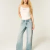 Lågmidjade, ljusblå baggy jeans Lågmidjade, ljusblå baggy jeans