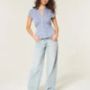 Lågmidjade, ljusblå baggy jeans Lågmidjade, ljusblå baggy jeans