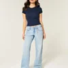 Lågmidjade, ljusblå baggy jeans Lågmidjade, ljusblå baggy jeans