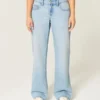 Lågmidjade, ljusblå baggy jeans Lågmidjade, ljusblå baggy jeans