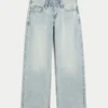 Lågmidjade, ljusblå baggy jeans Lågmidjade, ljusblå baggy jeans