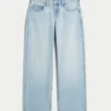 Lågmidjade, ljusblå baggy jeans Lågmidjade, ljusblå baggy jeans