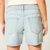 Lågmidjade, ljusblå, baggy jeansshorts 5″ Lågmidjade, ljusblå, baggy jeansshorts 5″