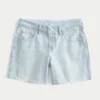 Lågmidjade, ljusblå, baggy jeansshorts 5″ Lågmidjade, ljusblå, baggy jeansshorts 5″