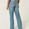 Lågmidjade, medellavtvättade, avslappnade raka jeans Lågmidjade, medellavtvättade, avslappnade raka jeans