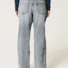 Lågmidjade, medellavtvättade, avslappnade raka jeans Lågmidjade, medellavtvättade, avslappnade raka jeans