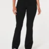 Lågmidjade svarta bootcut-jeans