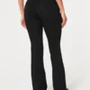 Lågmidjade svarta bootcut-jeans