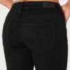 Lågmidjade svarta bootcut-jeans
