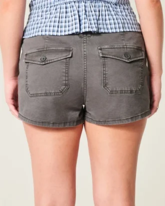 Lågmidjade twillshorts