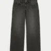 Lågmidjade Y2K-tvättade svarta baggyjeans Lågmidjade Y2K-tvättade svarta baggyjeans