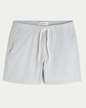 Linnenblandade shorts i midilängd
