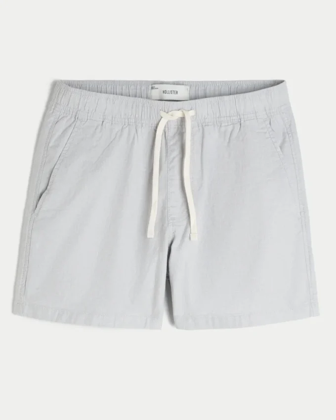 Linnenblandade shorts i midilängd Linnenblandade shorts i midilängd