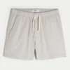 Linnenblandade shorts i midilängd Linnenblandade shorts i midilängd