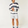 Linnenblandade shorts som dras på, halvhöga Linnenblandade shorts som dras på, halvhöga