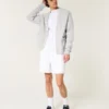 Linnenblandade shorts som dras på, halvhöga Linnenblandade shorts som dras på, halvhöga