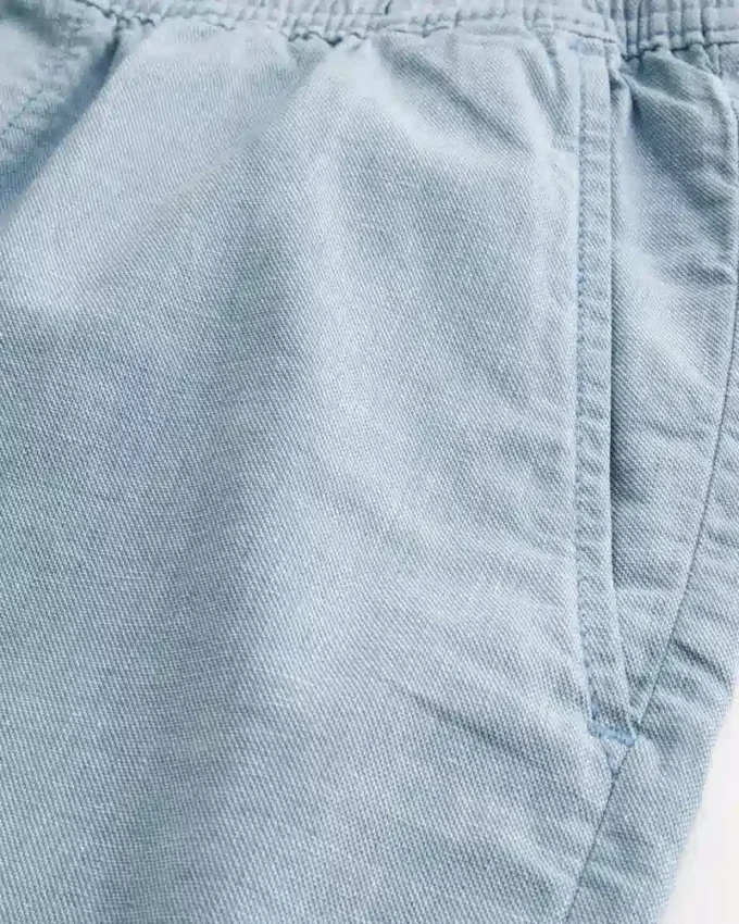 Linnenblandade shorts som dras på, halvhöga Linnenblandade shorts som dras på, halvhöga