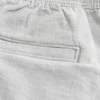 Linnenblandade shorts som dras på, halvhöga Linnenblandade shorts som dras på, halvhöga