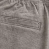 Linnenblandade shorts som dras på, halvhöga