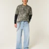 Ljus tvätt Astronaut Graphic Super Baggy Jeans Ljus tvätt Astronaut Graphic Super Baggy Jeans