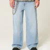 Ljus tvätt Astronaut Graphic Super Baggy Jeans Ljus tvätt Astronaut Graphic Super Baggy Jeans