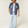Ljus tvätt New York Graphic Super Baggy Jeans Ljus tvätt New York Graphic Super Baggy Jeans