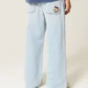 Ljus tvätt New York Graphic Super Baggy Jeans Ljus tvätt New York Graphic Super Baggy Jeans