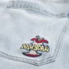 Ljus tvätt New York Graphic Super Baggy Jeans Ljus tvätt New York Graphic Super Baggy Jeans