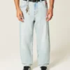 Ljus tvätt Skater Baggy Jeans med spelkortstryck Ljus tvätt Skater Baggy Jeans med spelkortstryck