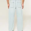 Ljus tvätt Skater Baggy Jeans med spelkortstryck Ljus tvätt Skater Baggy Jeans med spelkortstryck