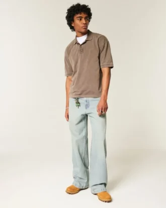 Ljus tvätt Super Baggy Jeans