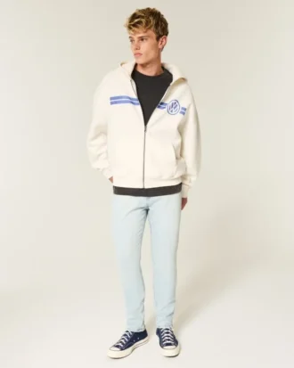 Ljus tvättade atletiska skinny jeans