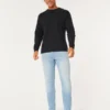 Ljus tvättade atletiska skinny jeans Ljus tvättade atletiska skinny jeans
