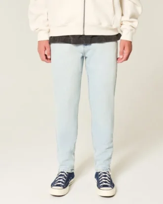 Ljus tvättade atletiska skinny jeans
