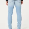 Ljus tvättade atletiska skinny jeans Ljus tvättade atletiska skinny jeans