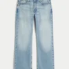 Ljus tvättade avslappnade bootcut-jeans Ljus tvättade avslappnade bootcut-jeans