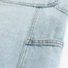 Ljus tvättade baggy carpenterjeans